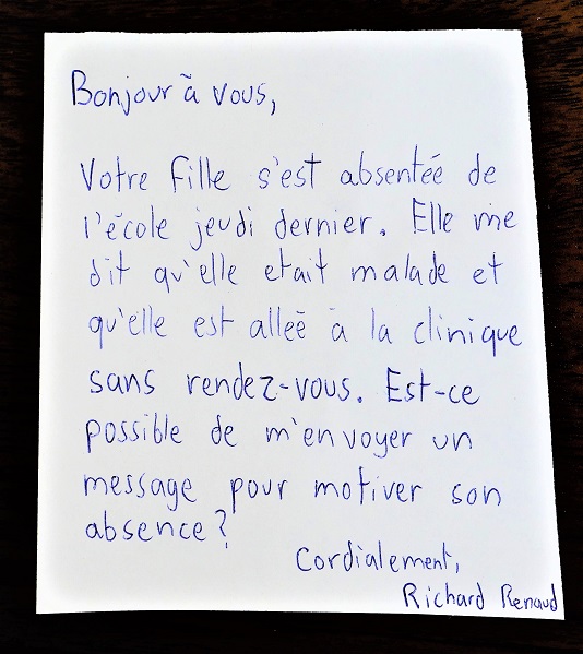 Motiver une absence